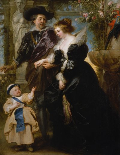 Rubens, His Wife Helena Fourment and One of Their Children by Peter Paul Rubens